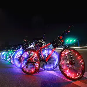 新图像自行车辐条自行车照明自行车配件2M 20发光二极管自行车灯安全警告自行车车轮灯