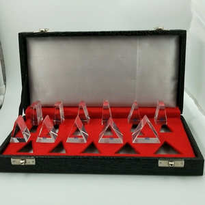 Juego de prismas oftálmicos SS Manufacture, 11 prismas sueltos, equipo de oftalmología y optometría, 1 año de garantía, caja de cuero, envío internacional. - Product Image 1