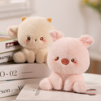 Peluches Kawaii Moelleux Canard Vert Peluches Éléphant Gris Peluches Souris Mignonnes Peluches Lapin Blanc Poupées Douces Pingouin Doux