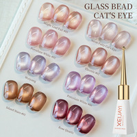 Vernis Gel UV Effet Œil de Chat 8 Couleurs Petites Ampoules Lumineuses 10ml Certifié MSDS Gel Magnétique pour Ongles Fournitures de Manucure DIY Prise en Charge OEM Vente en Gros