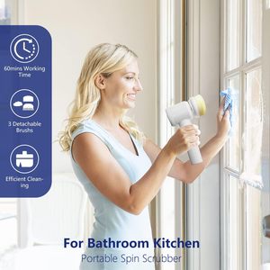 Cepillo de Limpieza Eléctrico Recargable con Logotipo Personalizado, 5 Cabezales Reemplazables, Ecológico, con Empaque en Caja de Plástico - Product Image 4
