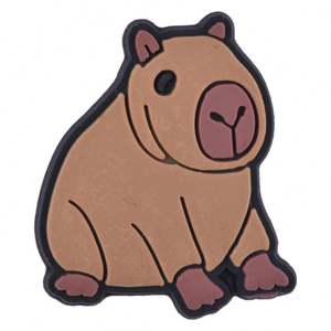 Adorables y Lindos Dijes de PVC de Capibara para Zapatos de Niños - Decoración de Zapatos con Personajes de Dibujos Animados para Zuecos, Dijes de Animales para Zapatos de Niños - Product Image 2