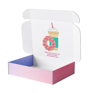 Factory custom packaging corrugated box aircraft box with color printing die cut carton