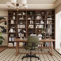Estantería de Estilo Rústico Personalizada, Librería Alta, Mueble de Exhibición, Librería de Madera con Estantes de Almacenamiento Abiertos