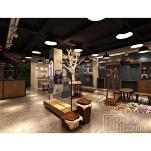 Encantadora y alegre de <span class=keywords><strong>la</strong></span> ropa del bebé de <span class=keywords><strong>la</strong></span> tienda de muebles de madera escaparate de <span class=keywords><strong>la</strong></span> exhibición para <span class=keywords><strong>la</strong></span> venta - Product Image 5