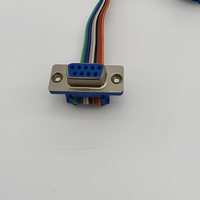 Cable de Extensión Serial RS232 DB9 Hembra a Macho de 9 Pines, con Alivio de Tensión Moldeado, Cable Recto para PLC, Computadora, Impresora