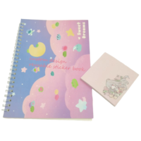 Prix d'usine personnalisé album personnalisé rebut réutilisable journal papier planificateur autocollant livre pour enfant