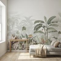 Murale murale autocollante moderne personnalisée, imprimée, gaufrée, imperméable et antistatique pour chambre à coucher, hôtel et usage domestique avec garantie d'un an