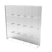 Jihong Vitrine de livres en acrylique transparent personnalisable Statue en verre organique Vitrine Art Collection Retail Store Rack