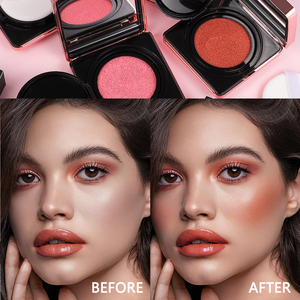 บลัชออนเนื้อคุชชั่น 6 สี แบรนด์ส่วนตัว เนื้อนุ่มเบาสบาย ช่วยให้ผิวดูอ่อนโยนและเสริมความงามให้ผิว - Product Image 2