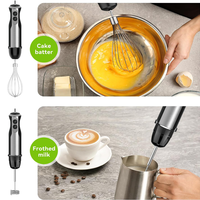Mixeur Plongeant Électrique 5-en-1 avec Hachoir, Moteur en Cuivre Pur pour Cuisine Domestique, Hôtels et Utilisation Extérieure