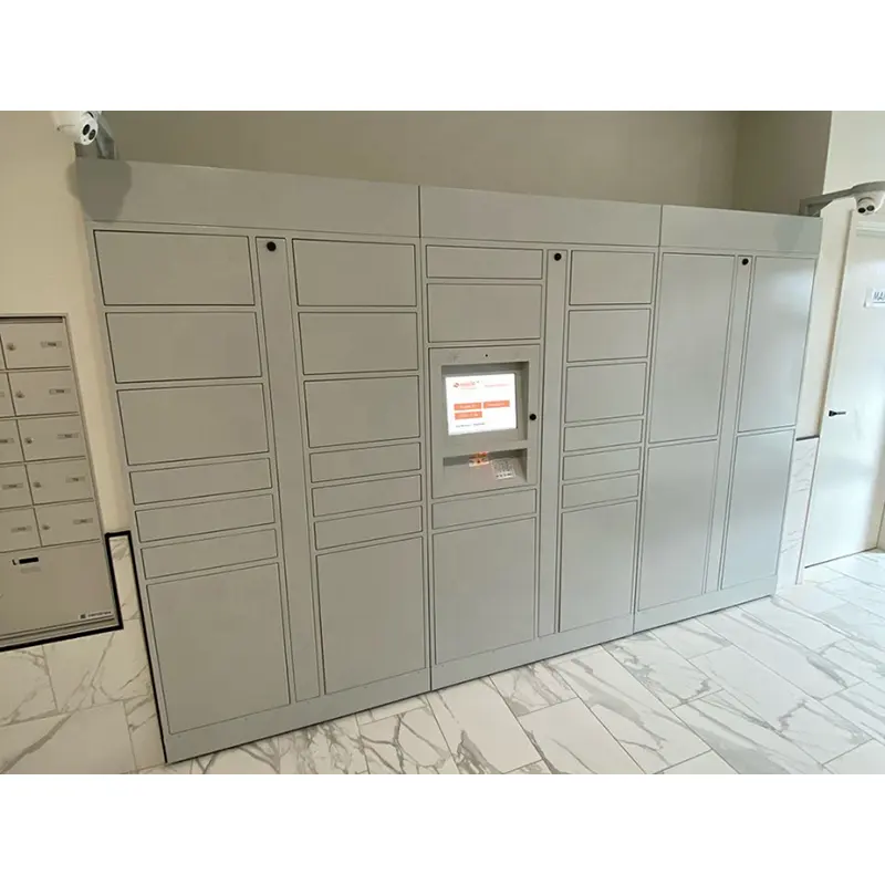 Self Pick up Electronic Intelligent Parcel Delivery Smart Locker para post Express e-commerce last mile taquillas metálicas