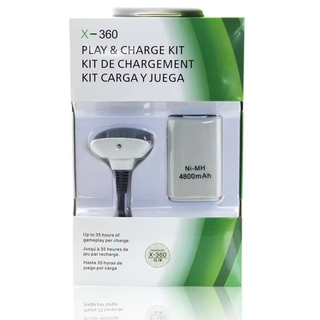 2 in 1Charge Set for Xboxes 360 Game Controller Rechargeable Charging Pack With Charging Cable