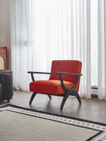 Fauteuil inclinable moderne en bois massif BANGCHI K501 Blazing Night, écologique, durable, confortable, pour salon, balcon, hôtel de loisirs