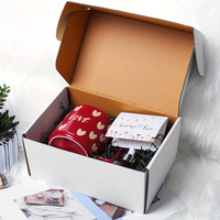 Cajas de Cartón Blancas Personalizadas al por Mayor para Envíos Pequeños, Cajas de Embalaje para Tazas, Cosméticos y Sets de Regalo