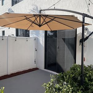 बेहतर गुणवत्ता वाली कैंटिलीवर पेटियो छतरी सनशेड वाटरप्रूफ गार्डन रेस्तरां समुद्र तट आउटडोर फांसी छतरी - Product Image 6