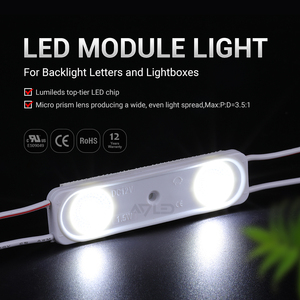 Módulo de Luz LED de 1.5W DC 12V/24V Blanco Frío para Retroiluminación de Letras y Cajas de Luz IP67 SMD2835 - Product Image 1