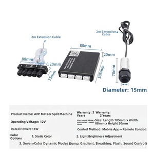 Bộ đèn LED bầu trời đầy sao trên ô tô với cấu trúc bằng nhựa Điều khiển không dây & tính năng điều chỉnh độ sáng-Hào quang đầy màu sắc tất cả trong một - Product Image 4