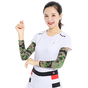 Manches d'été unisexes de protection contre les Uv Cooling Ice Silk Arm Cover Sleeves - Product Image 6