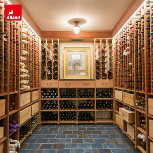 Buffet pliable <span class=keywords><strong>en</strong></span> bois massif sculpté à la main, style antique <span class=keywords><strong>vintage</strong></span> rétro, avec porte-vin <span class=keywords><strong>en</strong></span> chêne, cave à vin, étagère à vin, Allandgroup - Product Image 2