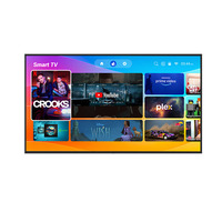 Televisor Inteligente Android 4K UHD de 55 Pulgadas para Hotel, Pantalla de Vidrio Templado, Miracast Inalámbrico, Pantalla Comercial