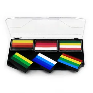 Split Cake taktische Gesichts farbe Stick Farbe Make-up Wasser Basis Gesicht und Körperfarbe Palette Fußball Körper bemalung Lieferanten