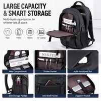 Mochila para Portátil de Gran Capacidad para Negocios, 15 Pulgadas, Duradera, Impermeable, para Estudiantes