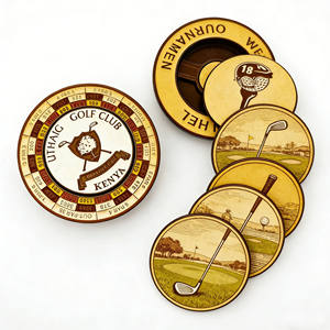 Marqueurs de balle de <span class=keywords><strong>golf</strong></span> verts durables de haute qualité, personnalisables avec logo, de styles variés et amusants, type jetons de poker - Product Image 3