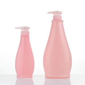 Coco tasarım HDPE şişeler tedarikçisi 10oz 300ml 1000ml boş pembe plastik losyon pompası şampuan ve saç kremi pompalı şişeler