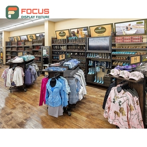 Latest Design Brand Store Lockable Retail Shelving Shop Fitting Service Clothing Store - Product Image 1