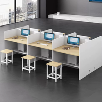 Nouvelle Chaise de Bureau Moderne et Durable pour Employés, Combinaison avec Fonctionnalités Réglables, Bureau d'Ordinateur en Bois pour Usage Commercial