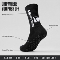 Chaussettes de basketball montantes noires pour jeunes, marque privée, antidérapantes, écologiques, séchage rapide, semelle entièrement à pois, pour entraînement fonctionnel en salle de sport, vente en gros