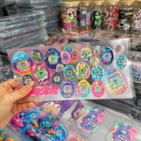 Autocollants DTF holographiques UV personnalisés en gros pour gobelets, autocollants de transfert en relief 3D, étiquettes cristallines imperméables pour tasses, transfert facile