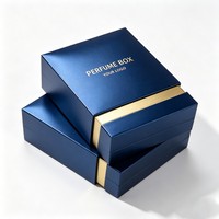 Boîte cadeau de luxe rigide en deux parties pour flacon de parfum, avec insert et logo en feuille d'or UV, pour emballage de parfum