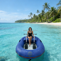 Bateau escargot gonflable en PVC Hailebao pour la pêche en lac, les activités aquatiques et les fêtes au bord de la piscine
