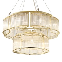 Lustre en cristal G4 pour escalier d'hôtel, solution d'éclairage élégante