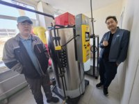 Caldera de Vapor Vertical de Gasóleo de 100 kg/h, Generador de Vapor Totalmente Automático para Planchado de Ropa, Mesa de Vaporización, Perú