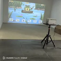 Proyector de suelo y pared interactivo mágico Android todo en uno, 40 juegos para niños, centro de entretenimiento, multijugador virtual 3D