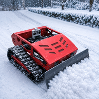 Robot tondeuse sans fil télécommandé, à essence, balayeuse à neige, robot déneigeur multifonction, coupe-herbe DIY