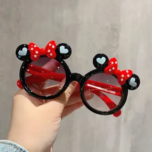 DLGLASSESかわいい漫画のマウスの形キッズサングラスガールズボーイベイビーミッキーミニー子供用サングラス2024 gafas de sol