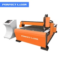 Machine de découpe plasma à plasma en acier inoxydable et aluminium de type portique à lit lourd Perfect Laser / Découpeuse plasma CNC pour métaux à vendre