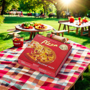 Stampa personalizzata para <span class=keywords><strong>Pizza</strong></span> 9 10 11 12 14 scatole per <span class=keywords><strong>pizza</strong></span> per hamburger da 18 pollici scatola per imballaggio per <span class=keywords><strong>Pizza</strong></span> ondulata flauto - Product Image 3