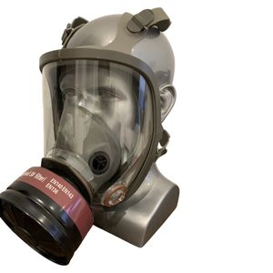 गैस मास्क, गैस मास्क जीवित रहने के लिए 40 मिमी सक्रिय कार्बन फिल्टर के साथ परमाणु और रासायनिक, सामरिक पूर्ण चेहरे श्वसन मास्क - Product Image 1