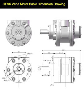 4HP 10N.<span class=keywords><strong>m</strong></span> 3000/rpm叶片空气马达HFV6基本型叶片空气压力马达供应商，3KW叶片气动马达 - Product Image 2