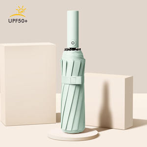 Sécurité <span class=keywords><strong>anti</strong></span>-rebond 12 nervures pliable fort coupe-<span class=keywords><strong>vent</strong></span> Logo personnalisé Protection UV <span class=keywords><strong>Parapluie</strong></span> <span class=keywords><strong>pliant</strong></span> automatique à trois avec logo - Product Image 5