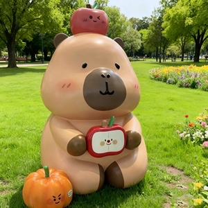 CS240 Customizable Frp Number 8 Cartoon Sculpture Red Resin Art Piece Statues for Urban Commercial Zone Shopping Center Landmark - Product Image 3