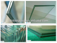 Prix usine 6 + 6mm 8 + 8mm 10 + 10mm verre feuilleté trempé transparent de sécurité pour escalier de salle de bain rideau de balustrade d'entrée extérieure