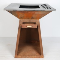 Barbecue à charbon de bois, brasero, plancha, foyer pour cuisson extérieure