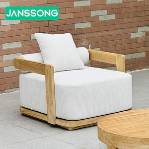 Muebles de Madera para Exteriores de la Más Alta Calidad, Tumbona de Teca, Mesa, Conjunto de Sofás, Muebles para Proyectos de Hoteles y Villas - Product Image 4