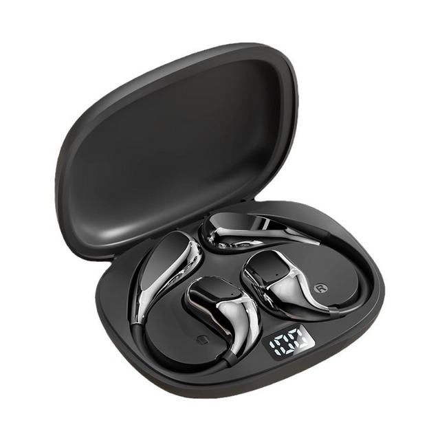Open Ear Wireless Bluetooth 5.4 Earphones With Touch Control For Sports And Gaming Type C Charging